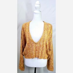 Medium FOREVER21 Orange Knitted Sweater Top